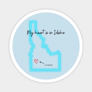 My heart is in Idaho Magnet